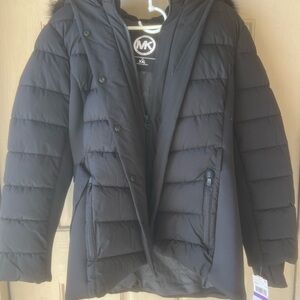 Michael Kors Charcoal Puffer Coat